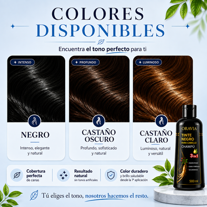 ELIMINA TUS CANAS PARA SIEMPRE DESDE LA PRIMERA APLICACIÓN CON ORAVIA/500ML