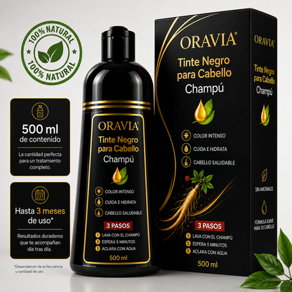 ELIMINA TUS CANAS PARA SIEMPRE DESDE LA PRIMERA APLICACIÓN CON ORAVIA/500ML